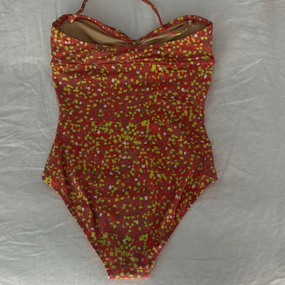 J. Crew Vibrant Multi Color One Piece Swimsuit - Picture 4 of 7